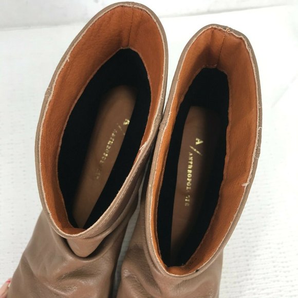 Anthropologie Womens Maia Brown Pull On Boots 8.5 - Picture 7 of 10